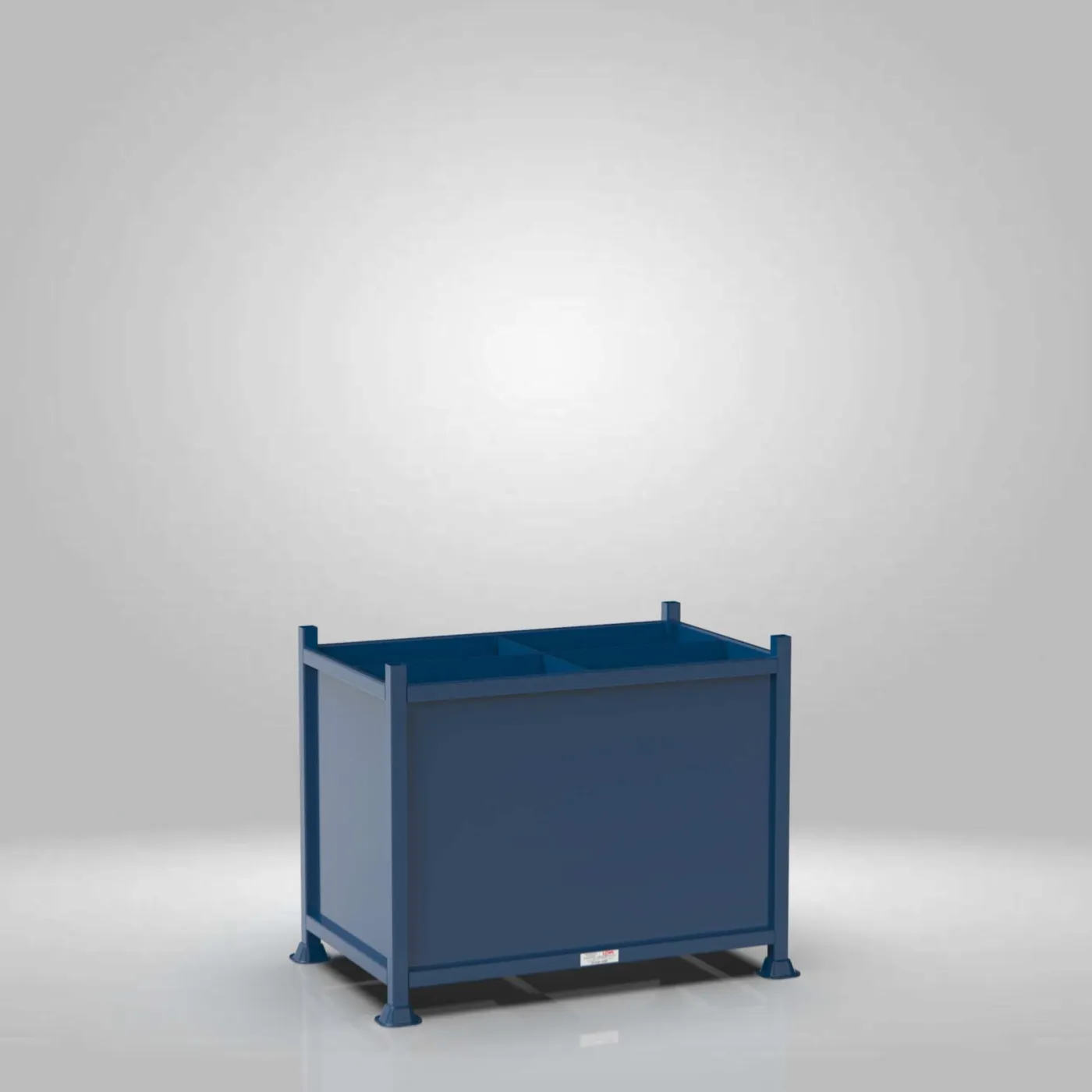 Sheeted Metal Stillage with Removable Insert Partitions view 3