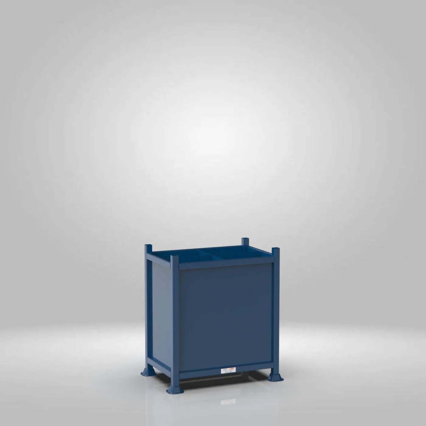 Sheeted Metal Stillage with Removable Insert Partitions view 4