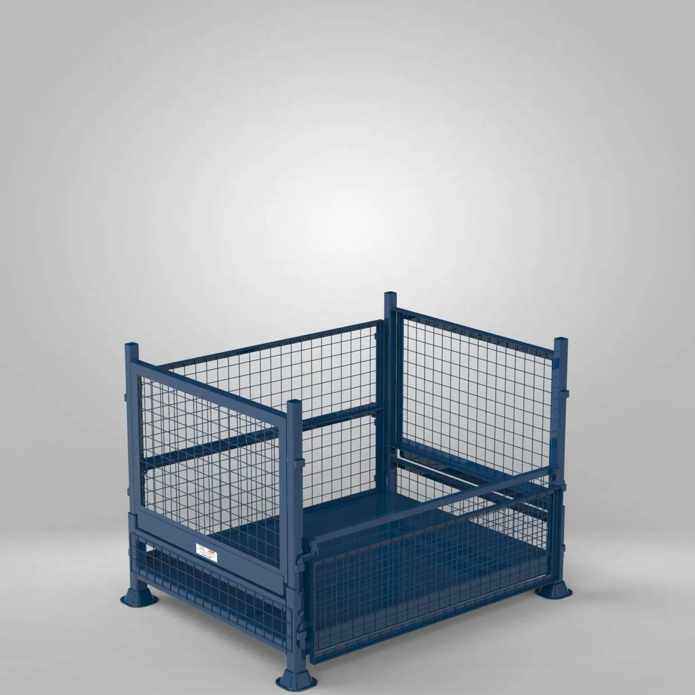 Collapsible Metal Pallet – Half Drop Front view 3