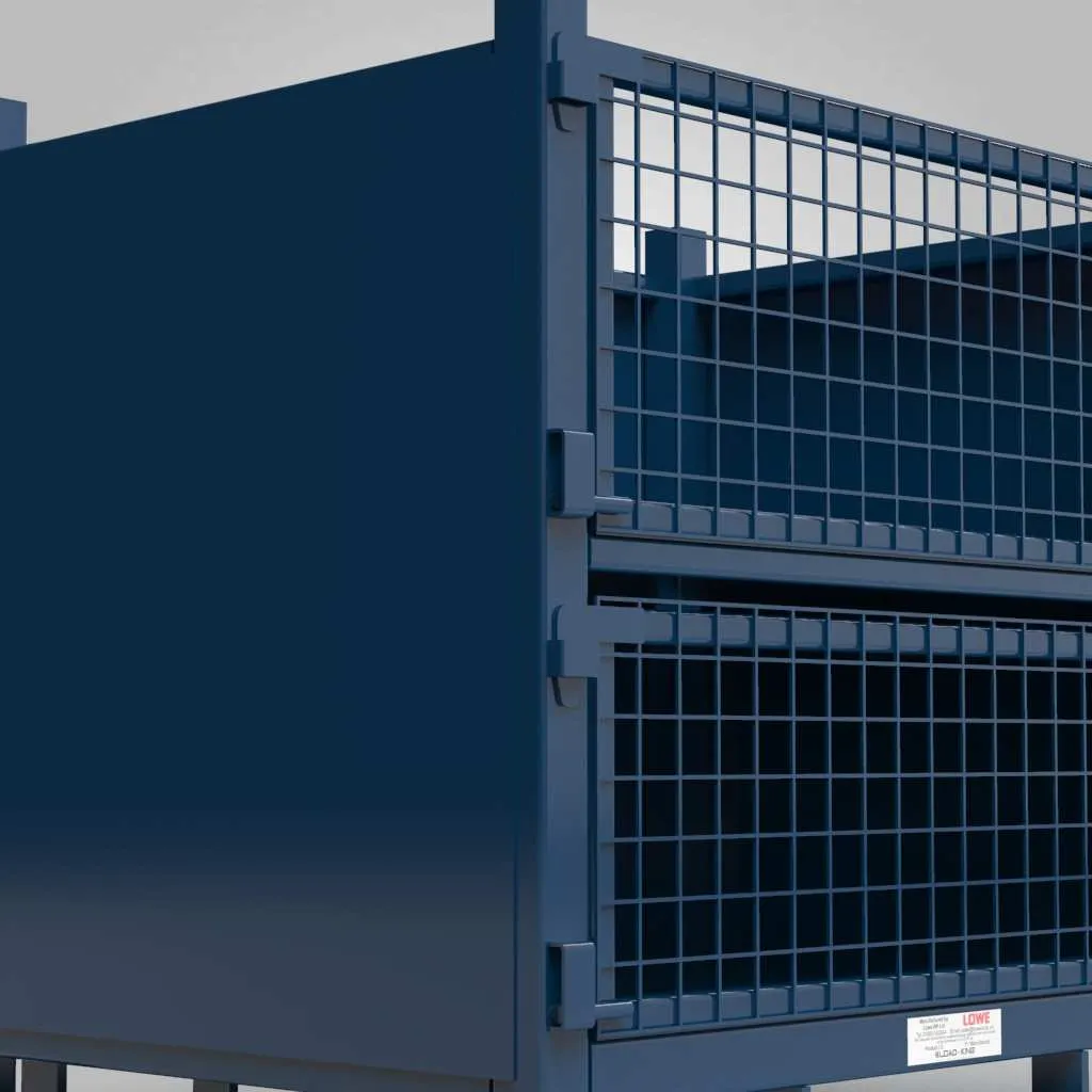 Double Drop Front Metal Stillage (Double Decker) view 4