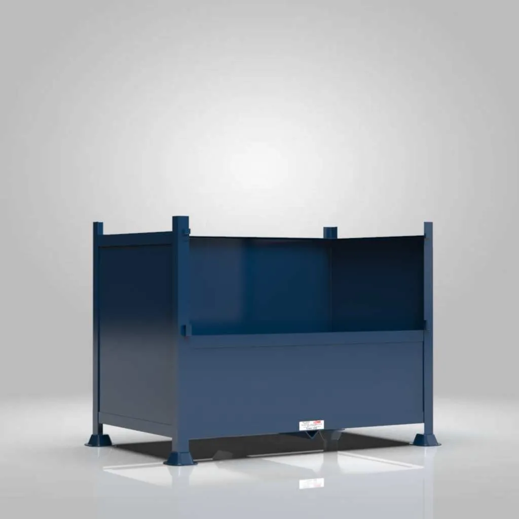 Load King Half Drop Front Sheeted Metal Stillage view 3