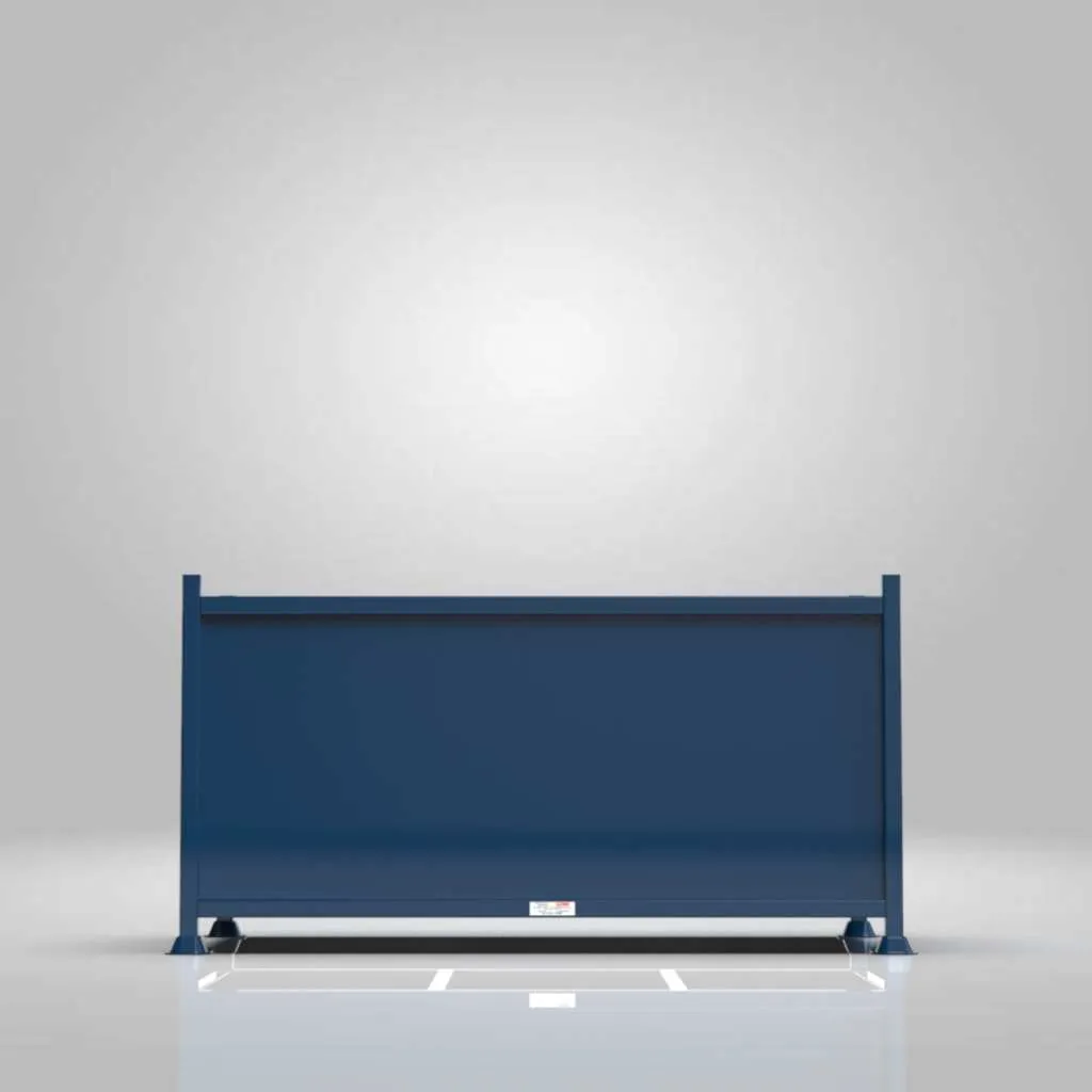 Fixed Internal Partition Sheeted Metal Stillage view 4