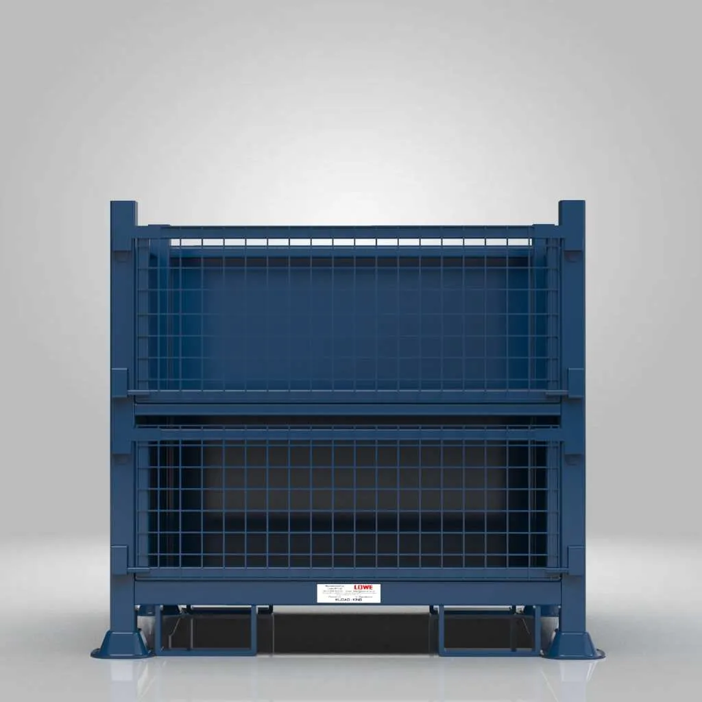 Double Drop Front Metal Stillage (Double Decker) view 2