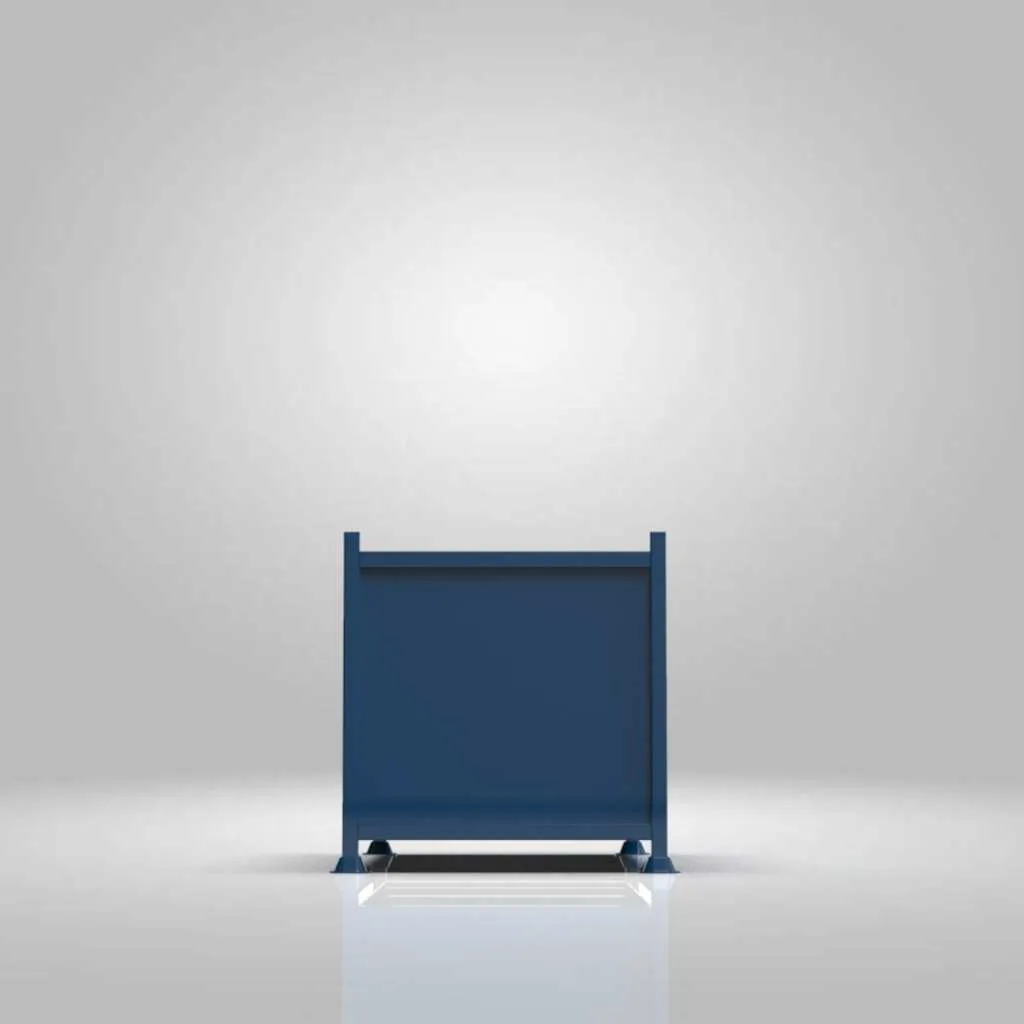 Fixed Internal Partition Sheeted Metal Stillage view 5