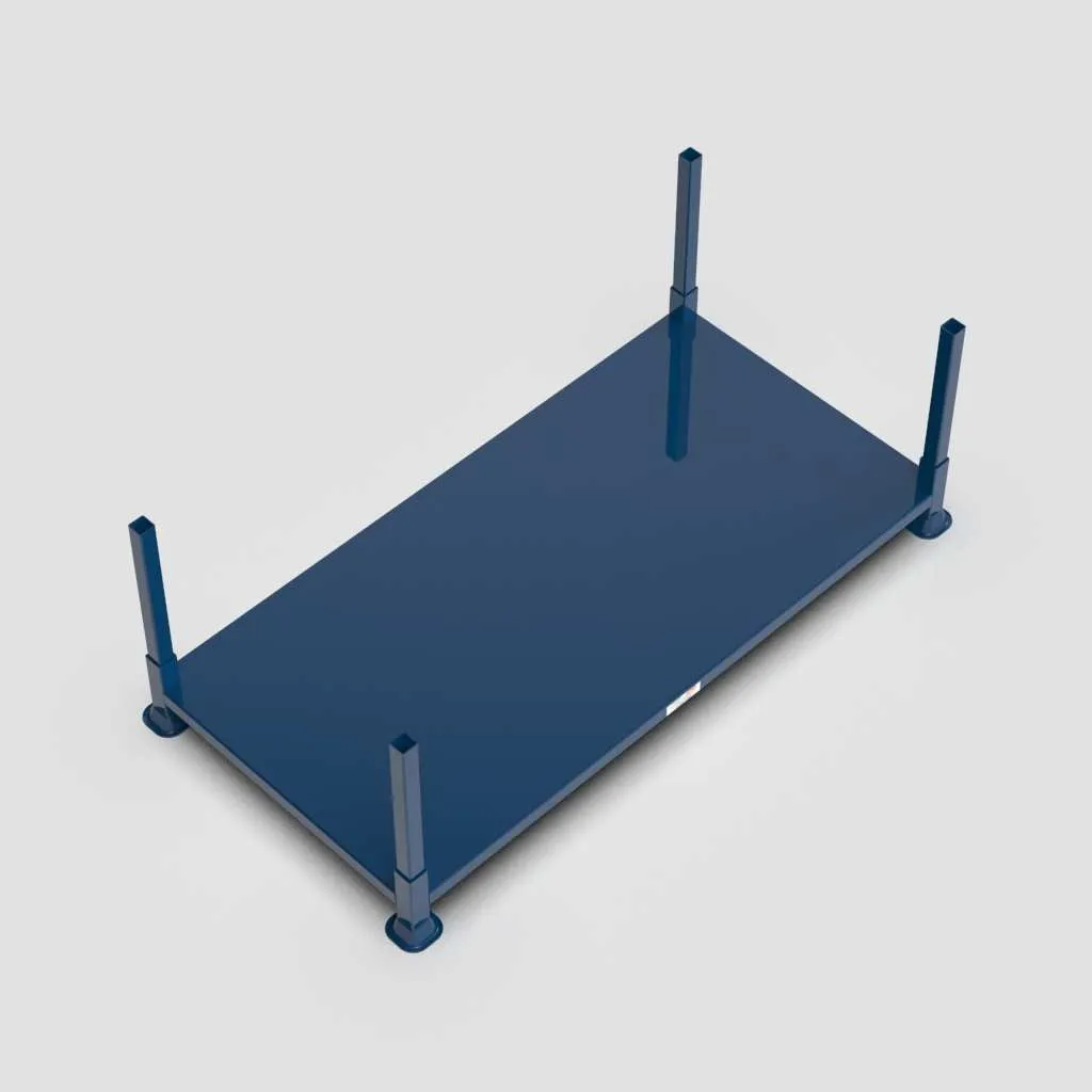 Load King Metal Post Pallet with Removable Posts and Solid Base view 2