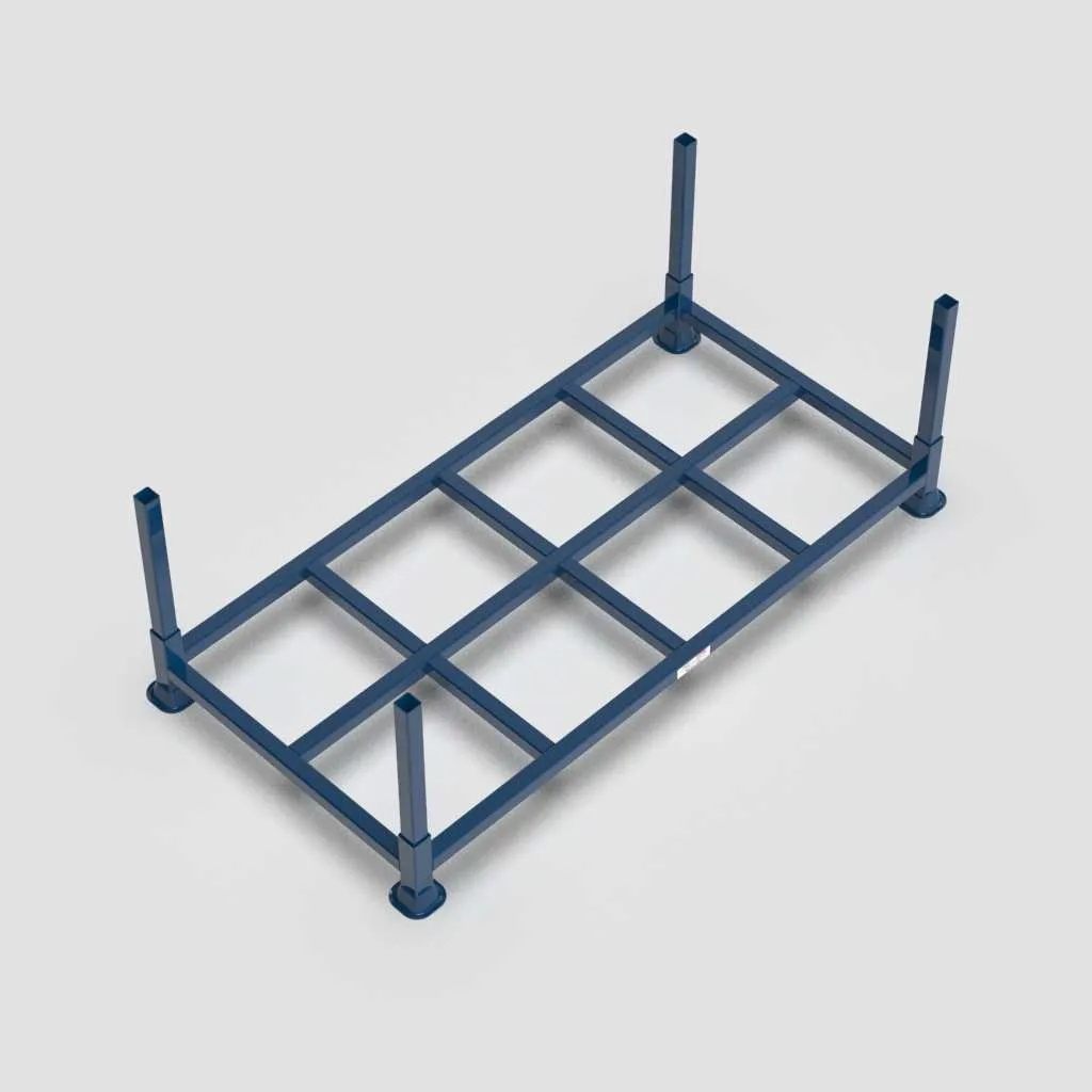 Load King Metal Post Pallet with Removable Posts Open Base view 2