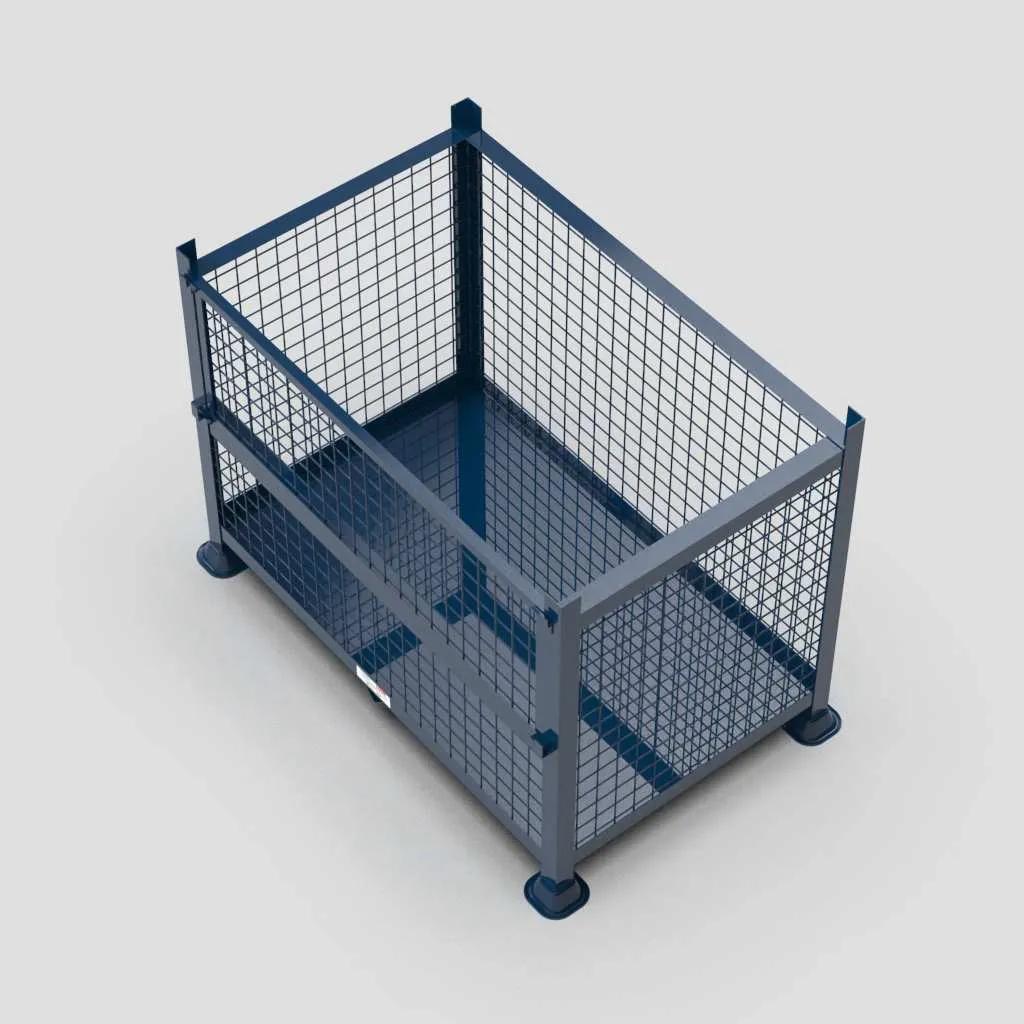 Load King Mesh Stillage with Half Drop Front view 2