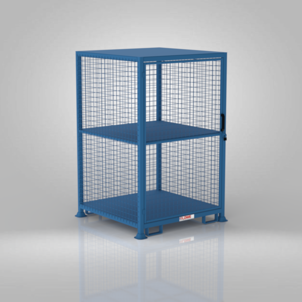 Two Tier Gas Bottle Safety Cage - 800mm Bottles