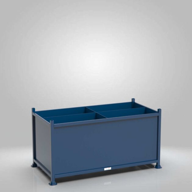 Fixed Internal Partition Sheeted Metal Stillage