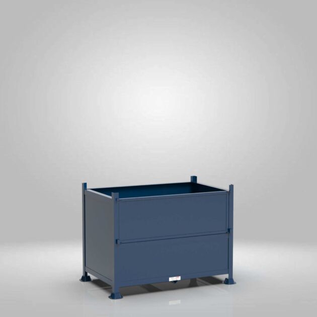 Load King Half Drop Front Sheeted Metal Stillage