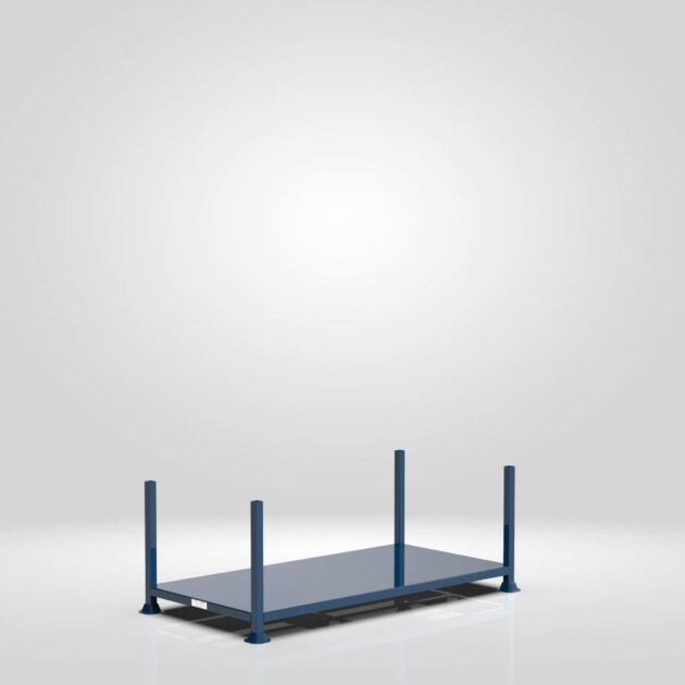 Load King Metal Post Pallet with Solid Base