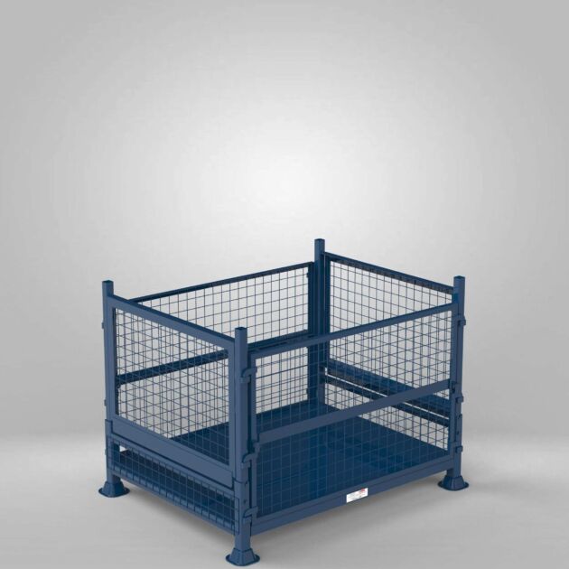 Collapsible Metal Pallet - Half Drop Front