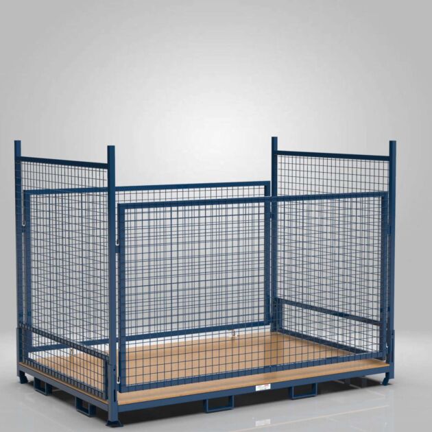 Collapsible Metal Pallet 2400 x 1600 x 1850